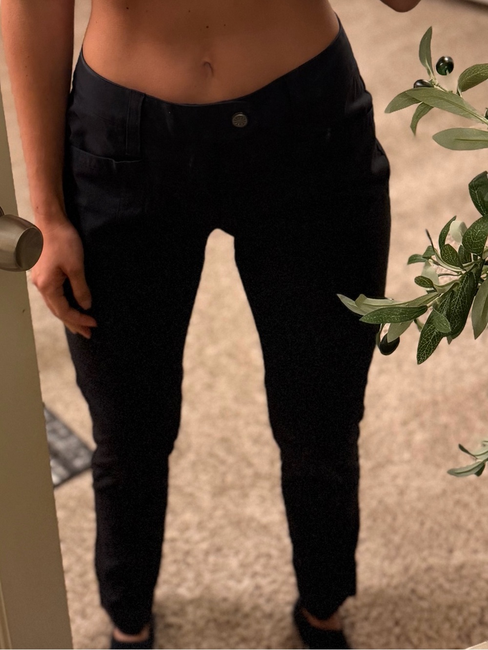 Royal Robbins Black Skinny High-Rise Stretch Pants